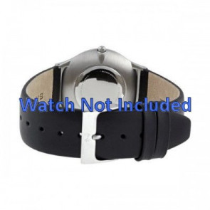 Horlogeband Skagen 233LSLB Leder Zwart 18mm